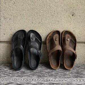 2xBirkenstock Gizeh (one mocha & one EVA in
Black)